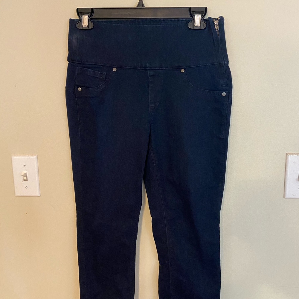 SPANX Indigo wash high waisted stretchy denim